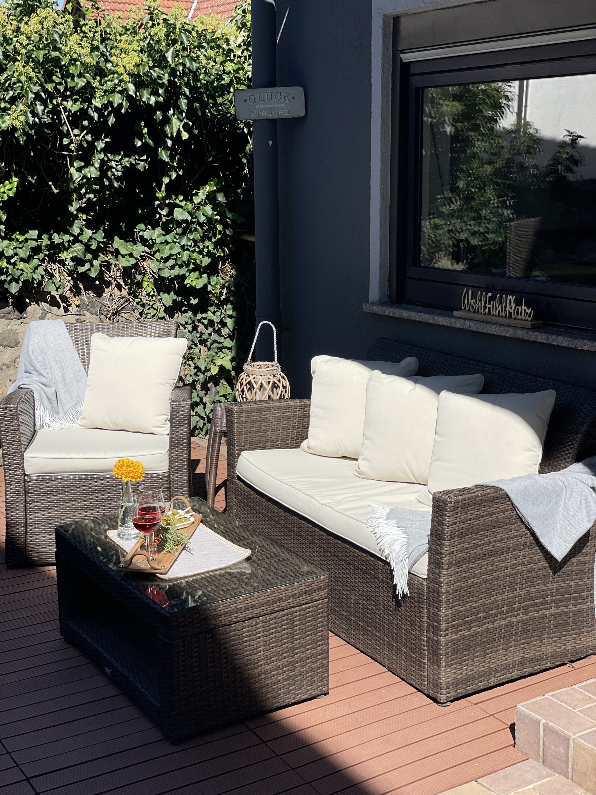 Sofa in der Sonne